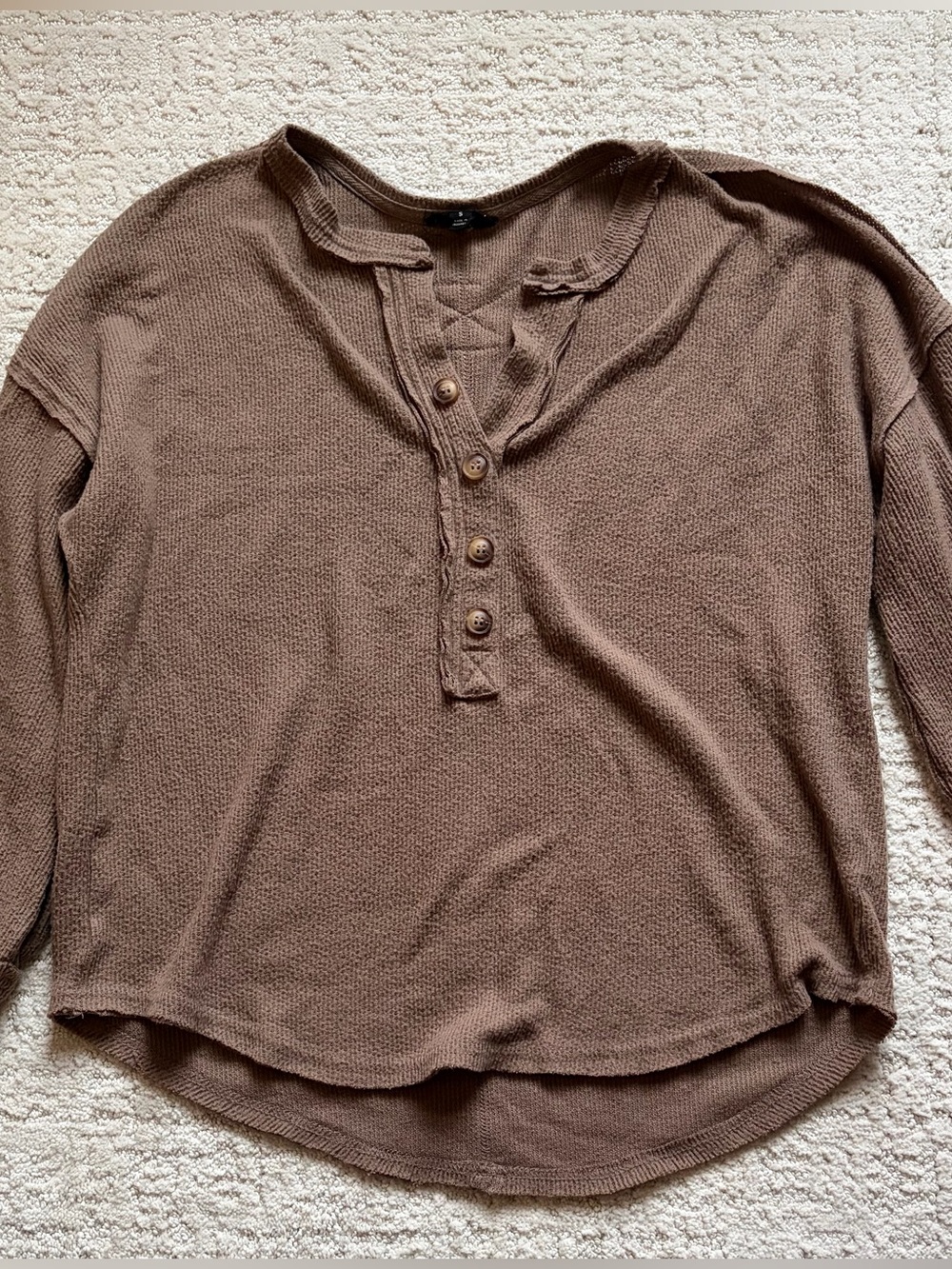 Dry Goods Brown Teddy Long Sleeve